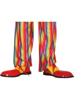 Zapatos de Payaso Rojos y Amarillos Extra