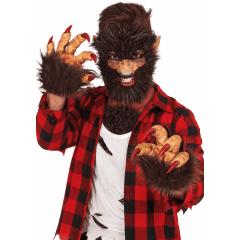 Zarpas de Hombre Lobo de Látex con Pelo y Garras – Halloween
