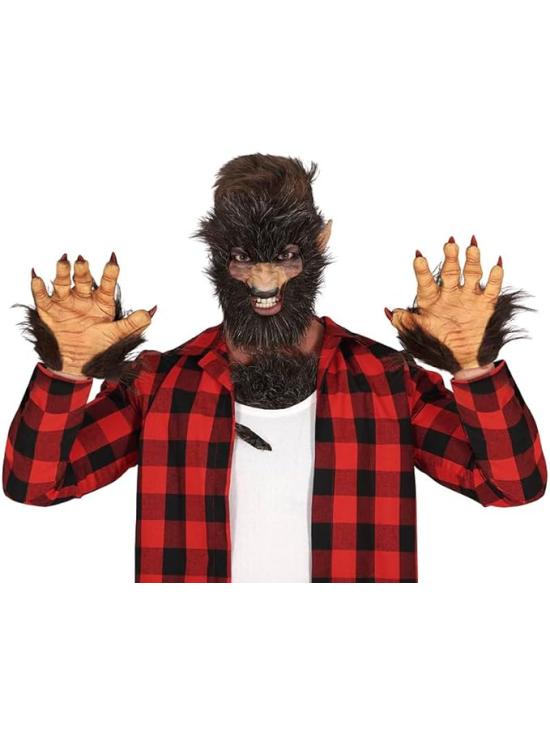 Zarpas de Hombre Lobo en Látex – Guantes para Disfraz