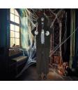 Zombie Asesino con Luz, Sonido y Movimiento (180 cm) – Decoración de Halloween – Negro