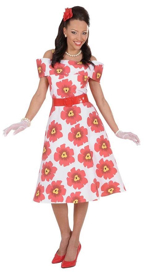 Comprar Disfraz años 50 Floreado talla M Disfraces Mujer > Disfraces Décadas Mujer > Disfraces Años 50 Mujer > Disfraces para Adultos | Tienda de disfraces Madrid, disfracestuyyo.com