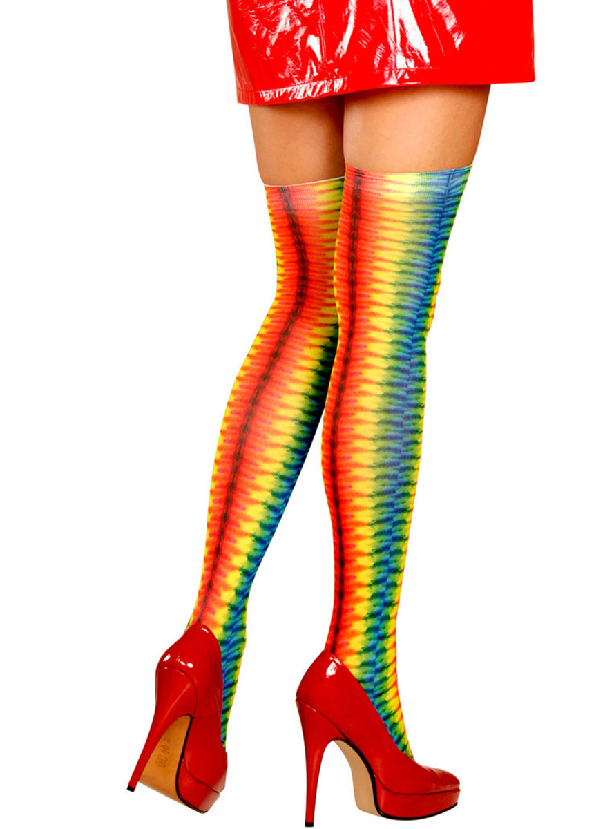 Tabla de tallas de Pantys de hippie multicolor para mujer