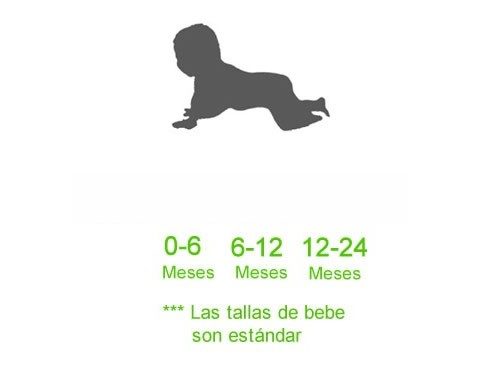 Tabla de tallas de Disfraz de Bebé Torero.