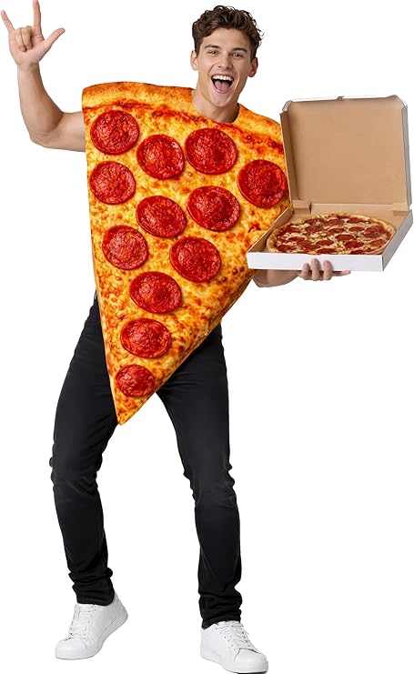Tabla de tallas de Disfraz de Pizza para Adulto | Divertido y Original