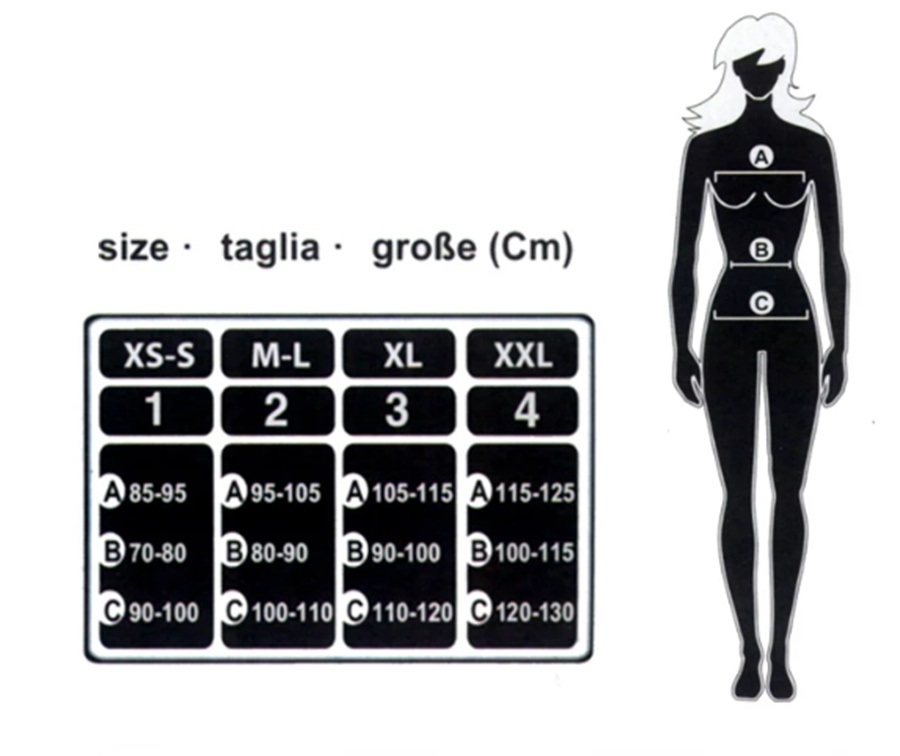Tabla de tallas de Disfraz Pirata Calavera Mujer chica